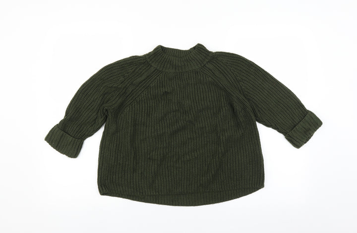 Topshop Womens Green Pullover Jumper Size 6