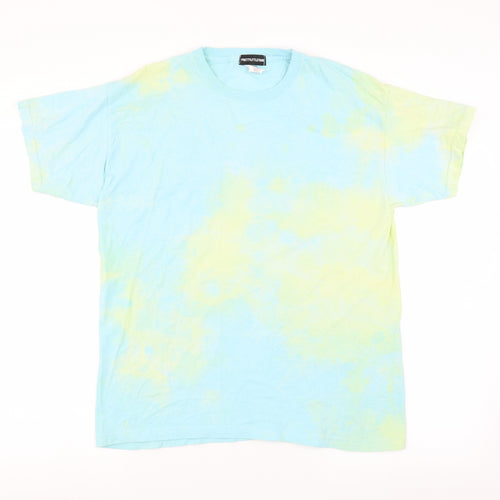 PRETTYLITTLETHING Womens Blue   Basic T-Shirt Size S  - Tie dye