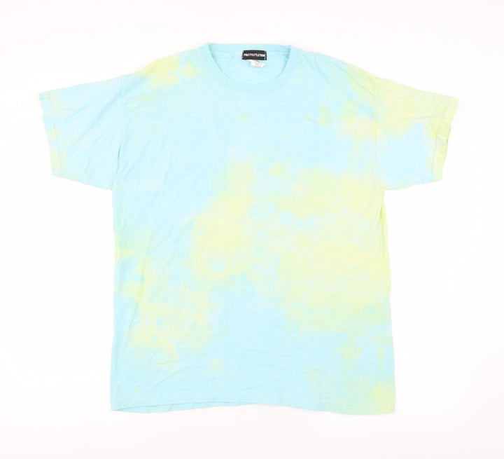 PRETTYLITTLETHING Womens Blue   Basic T-Shirt Size S  - Tie dye