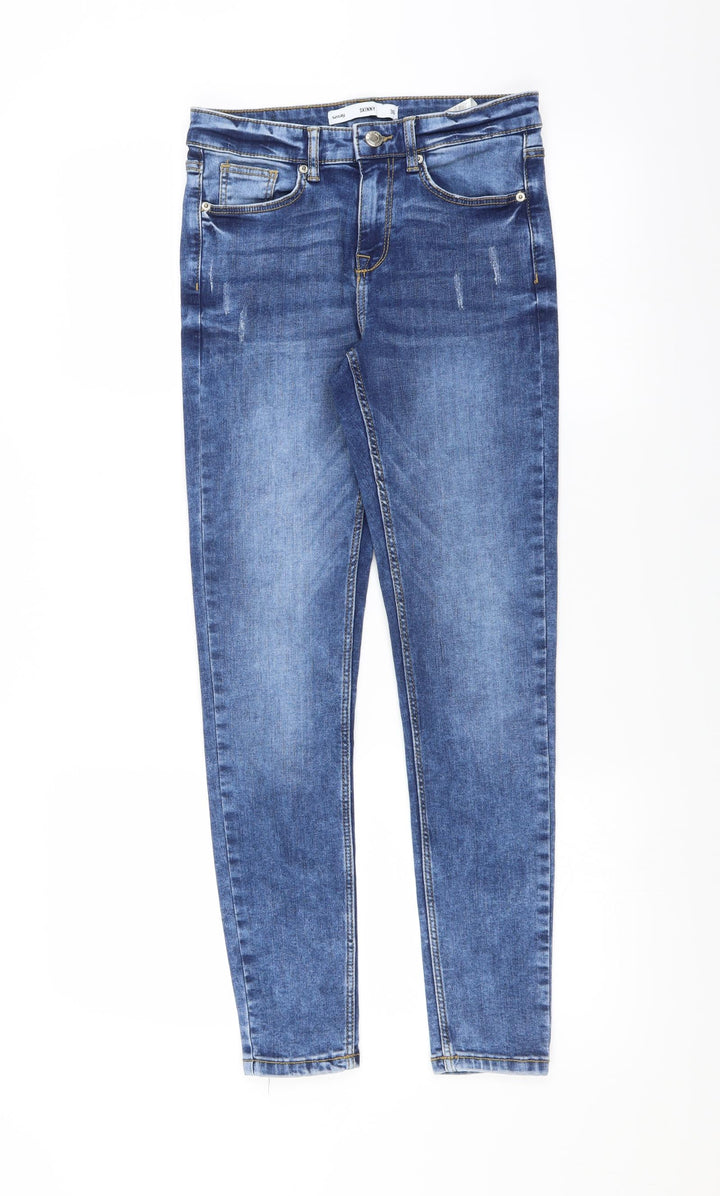 Sinsay Womens Blue Denim Skinny Jeans Size 8 L27 in