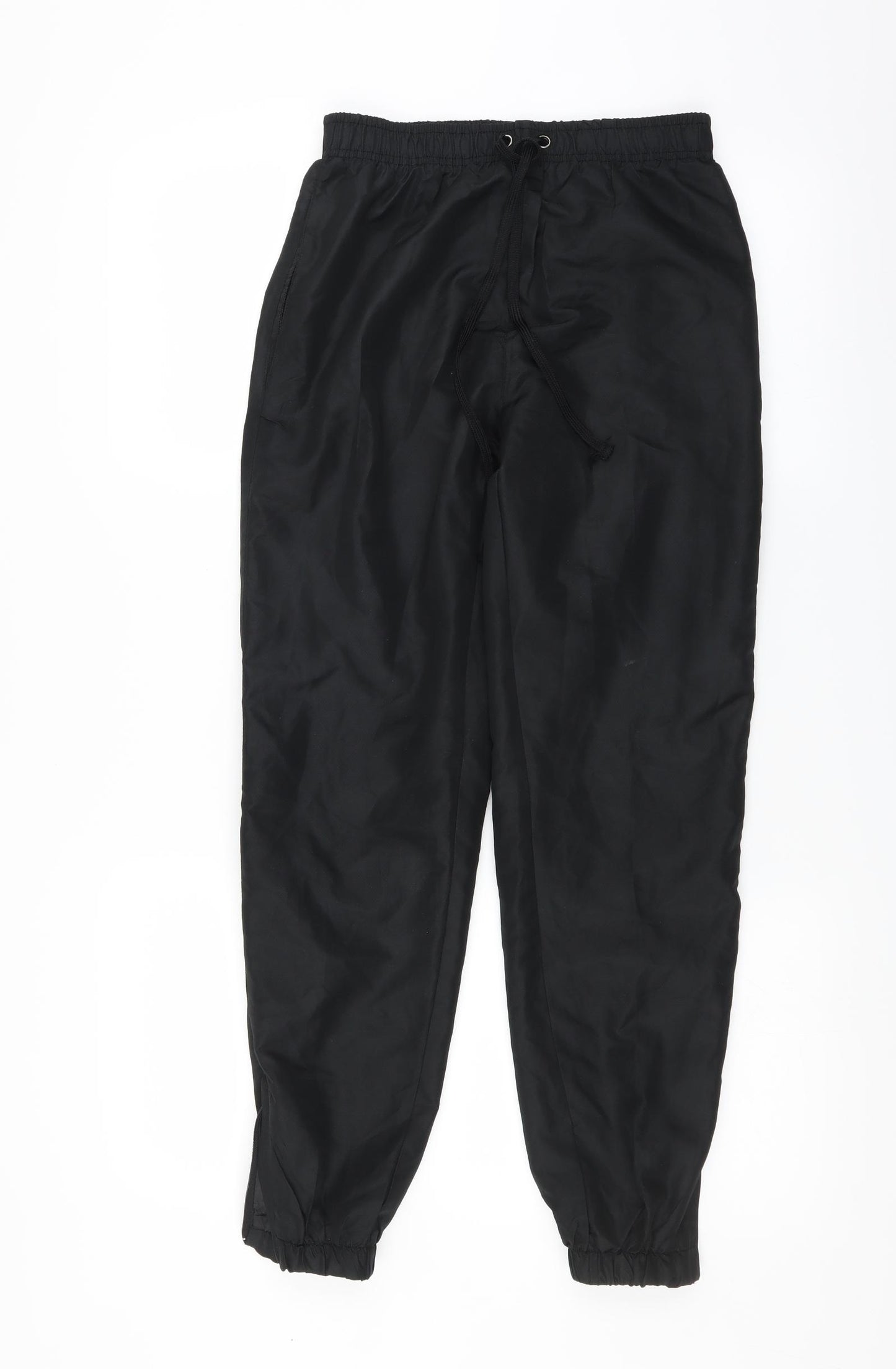 Preworn Boys Black   Jogger Trousers Size 13 Years