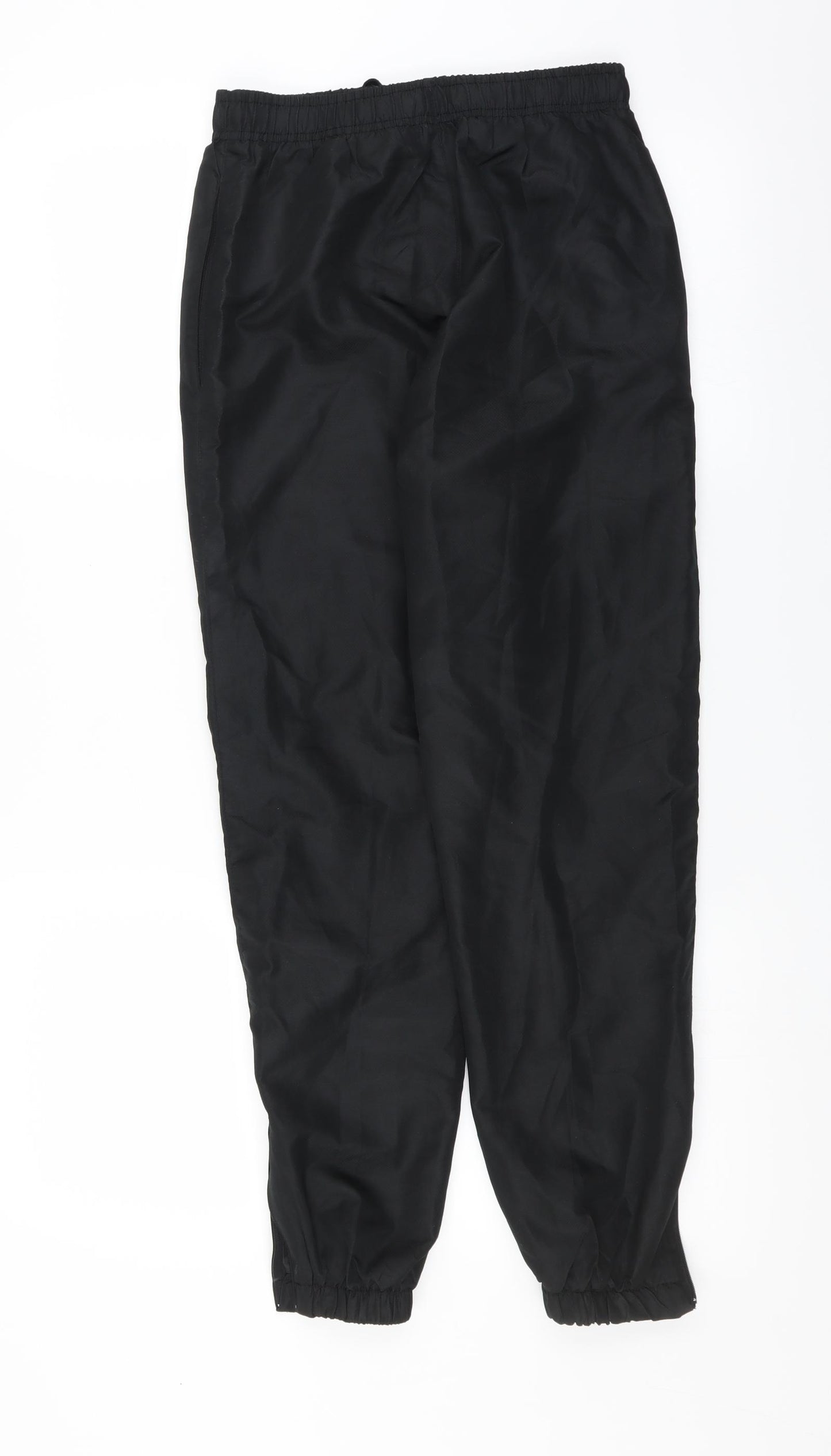 Preworn Boys Black   Jogger Trousers Size 13 Years