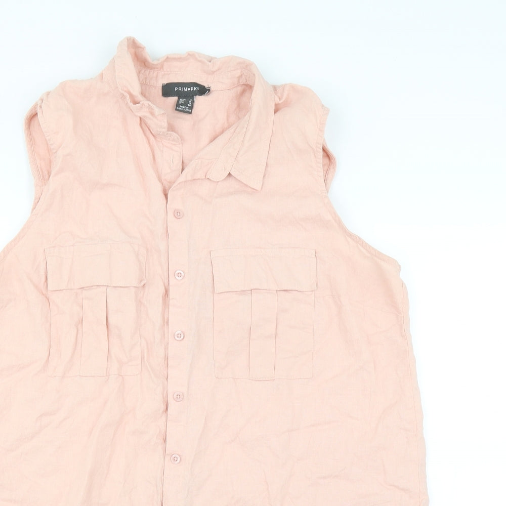 Primark Womens Pink   Basic Blouse Size 18