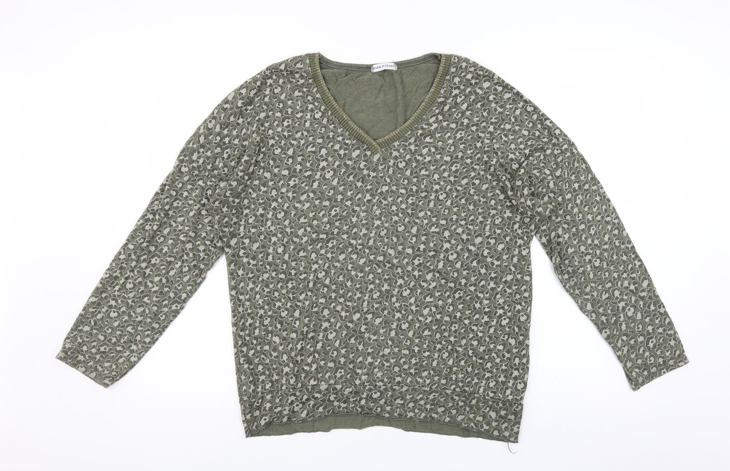 Made in Italy Womens Green   Pullover Jumper