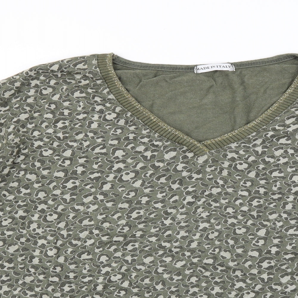 Made in Italy Womens Green   Pullover Jumper