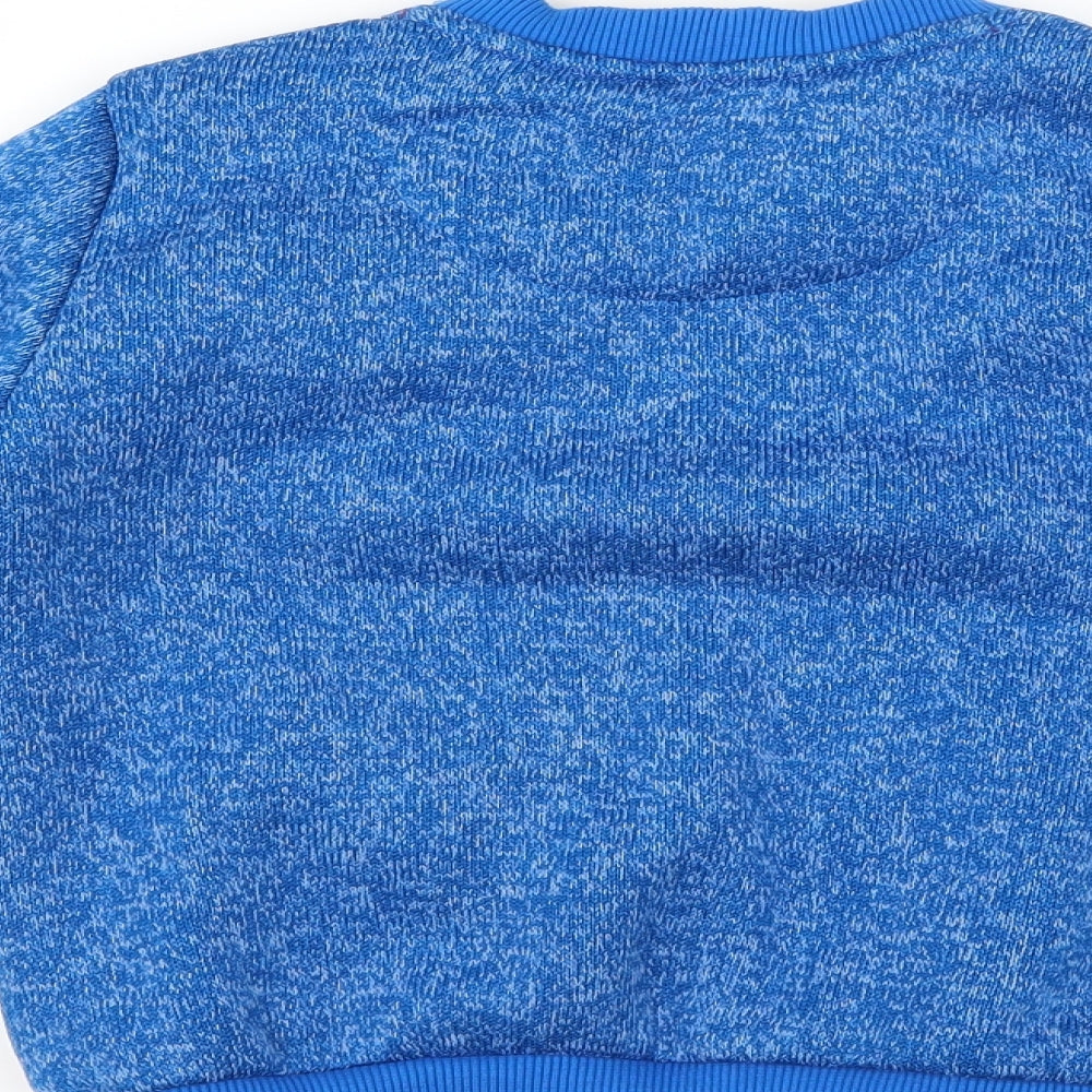 F&F Boys Blue   Pullover Jumper Size 5-6 Years  - christmas