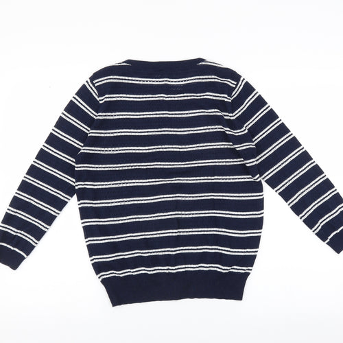 Very Womens Blue Striped  Cardigan Jumper Size 14