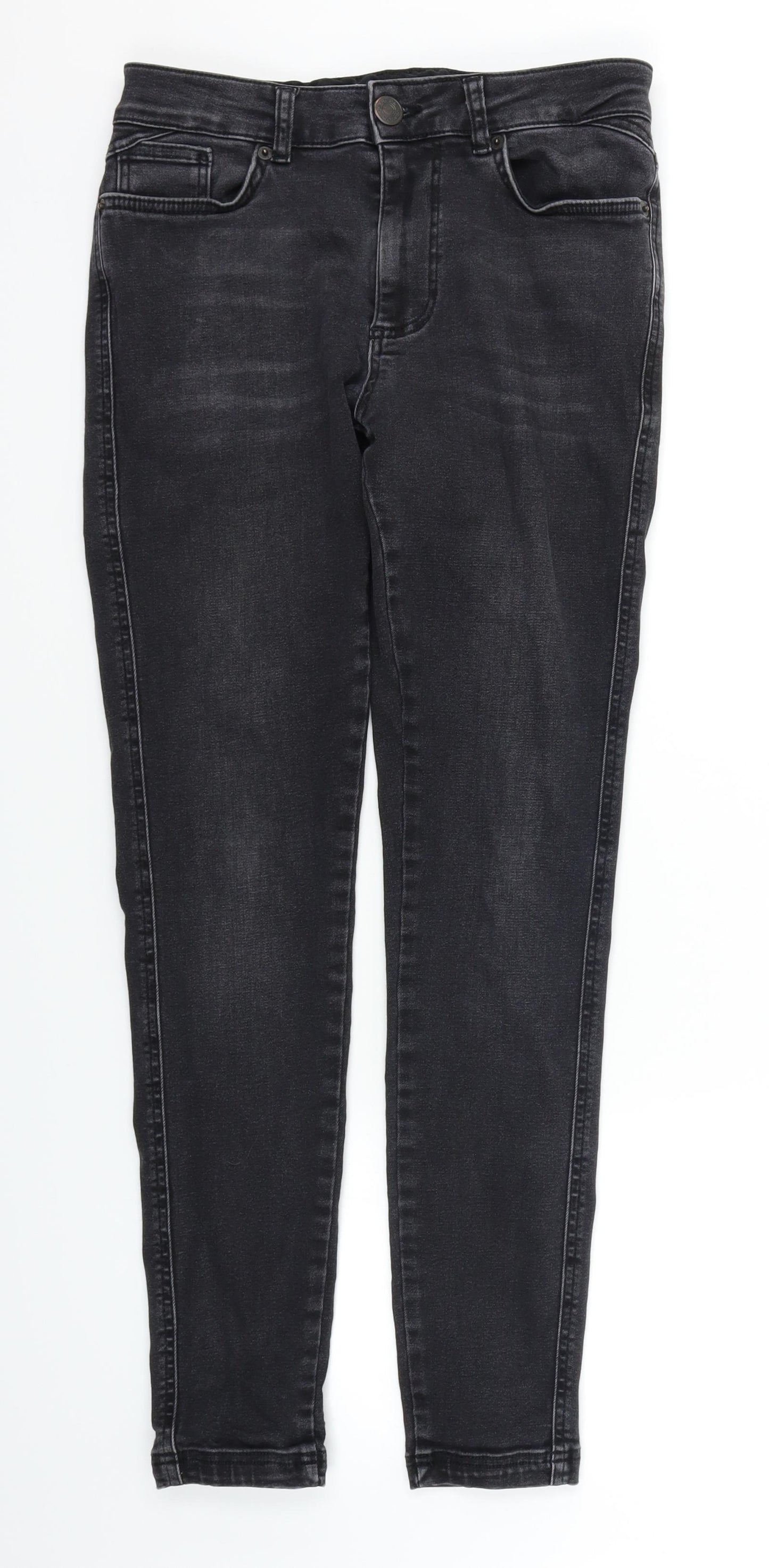 Eleven Mens Black  Denim Skinny Jeans Size 30 in L28 in
