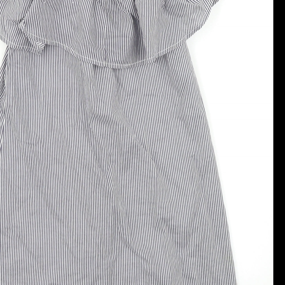 Select Womens Blue Striped  Trapeze & Swing  Size 10