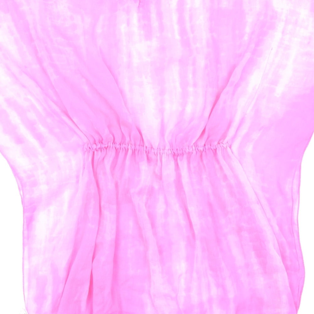 YD Girls Pink Tie Dye  Kimono Poncho Size 11-12 Years  - Kaftan