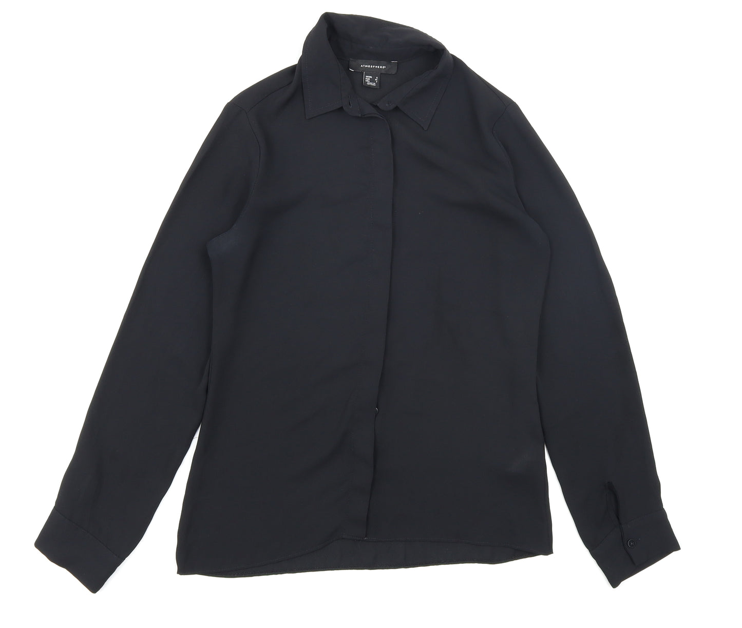 Atmosphere Womens Black   Basic Button-Up Size 6