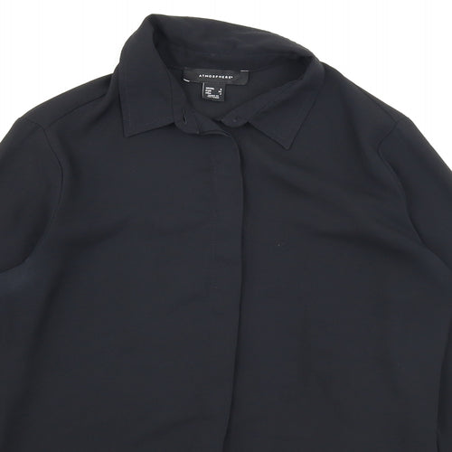 Atmosphere Womens Black   Basic Button-Up Size 6