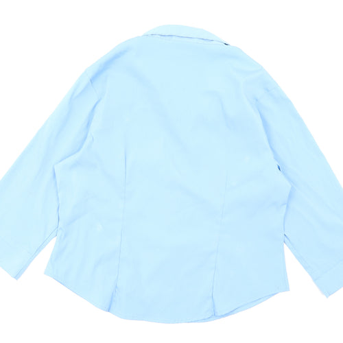 Sara Woman Womens Blue   Basic Button-Up Size 16