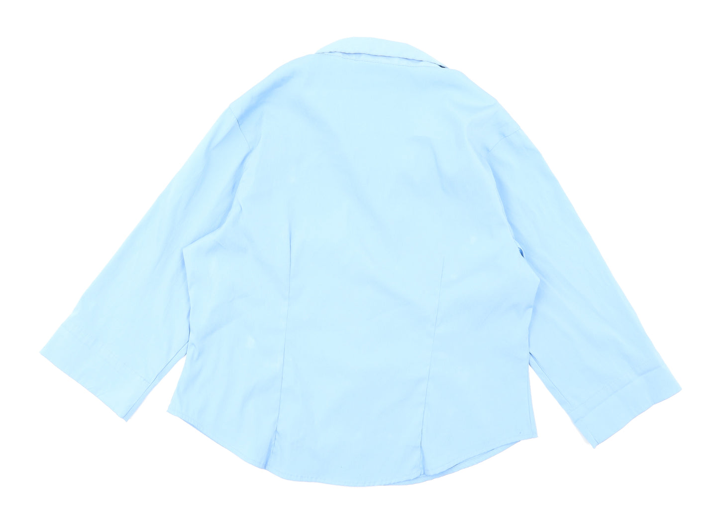 Sara Woman Womens Blue   Basic Button-Up Size 16