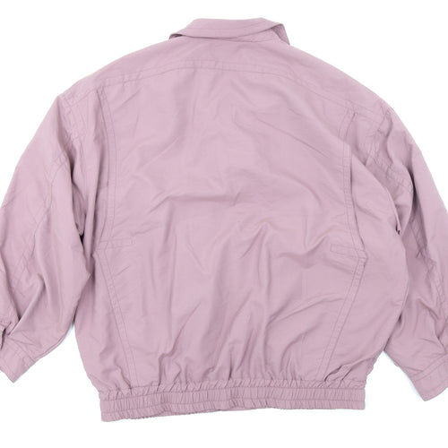 Melka Mens Purple   Bomber Jacket Coat Size XL