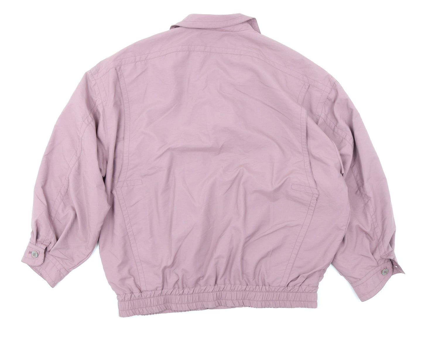 Melka Mens Purple   Bomber Jacket Coat Size XL