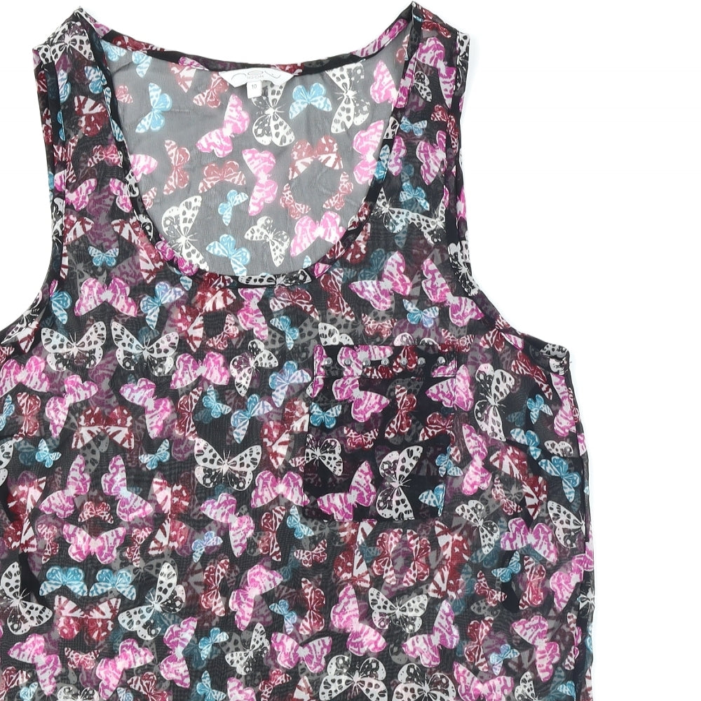 New Look Womens Black   Basic Blouse Size 10  - Butterfly