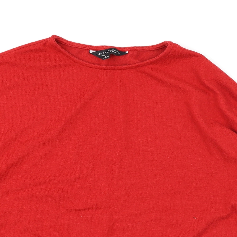 Dorothy Perkins Womens Red   Pullover Jumper Size 10