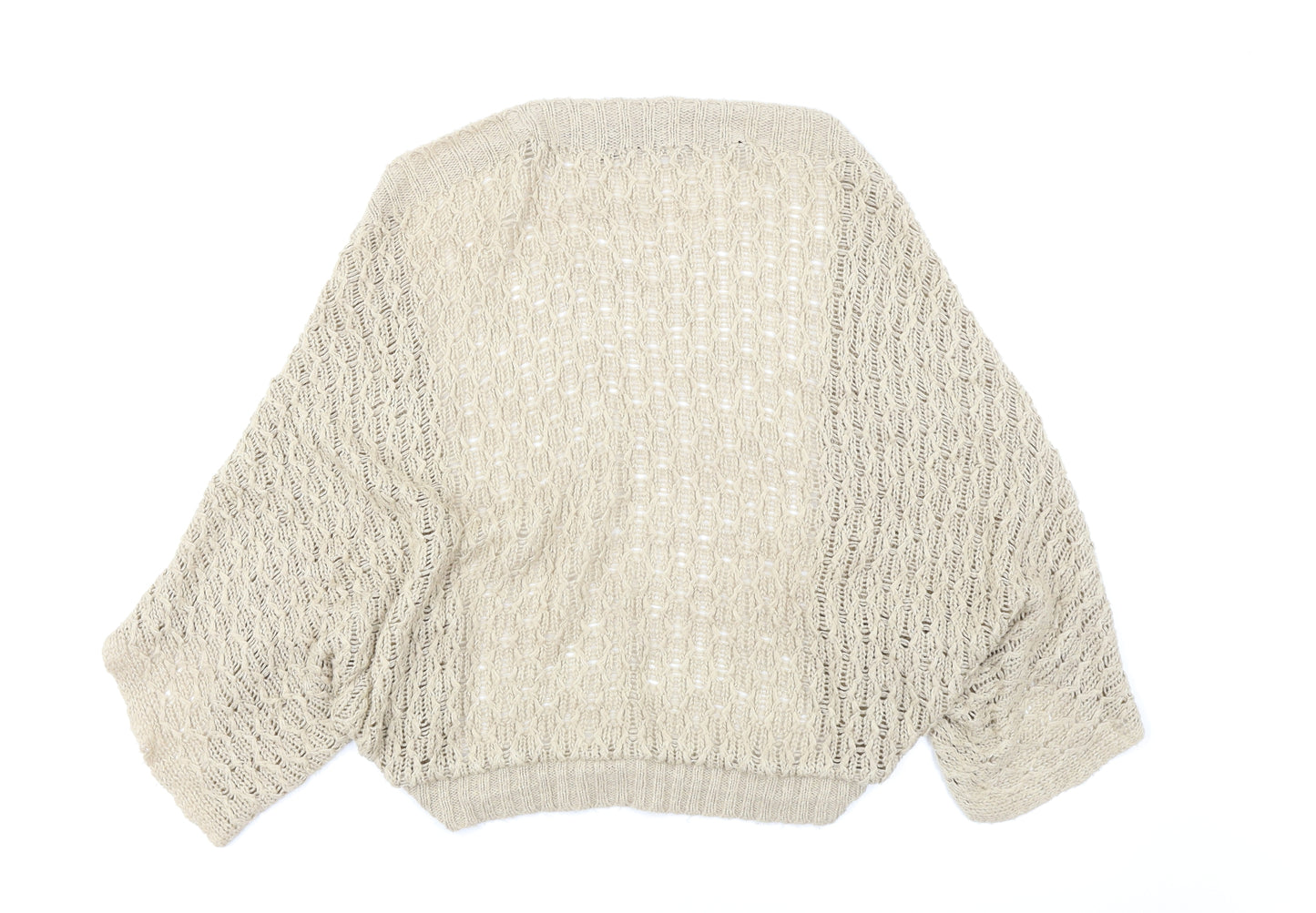 Dorothy Perkins Womens Beige   Shrug Jumper Size 10