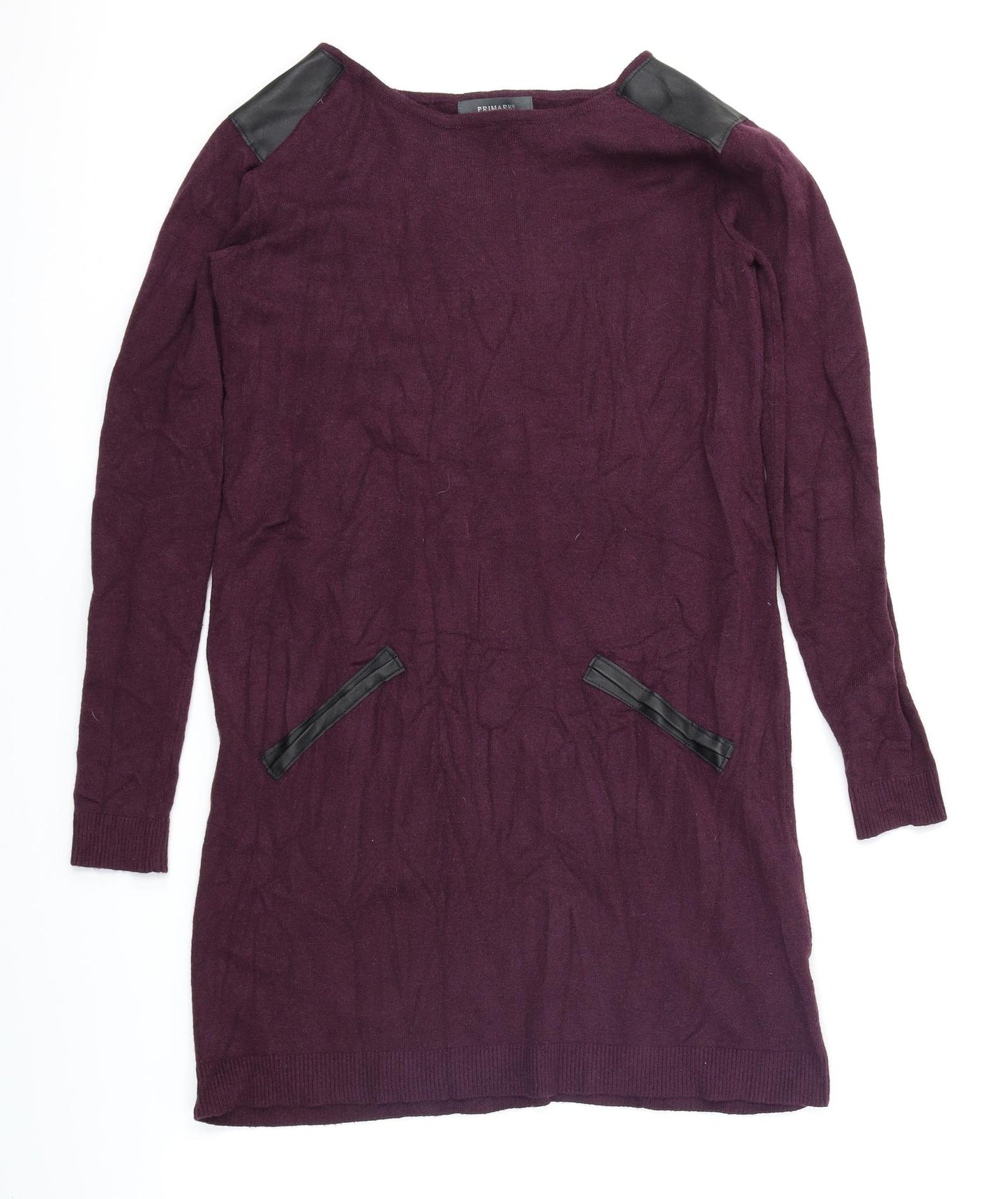 Primark Womens Purple  Knit Jumper Dress  Size 10