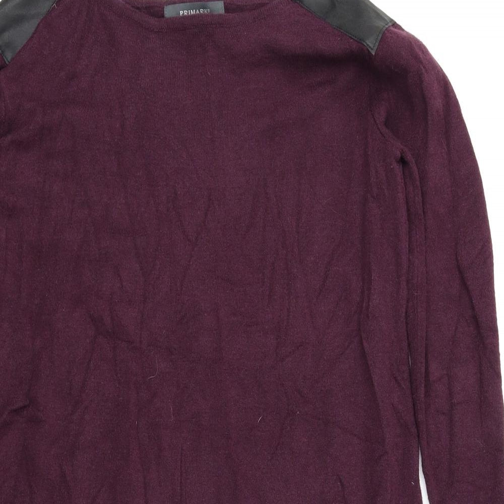 Primark Womens Purple  Knit Jumper Dress  Size 10