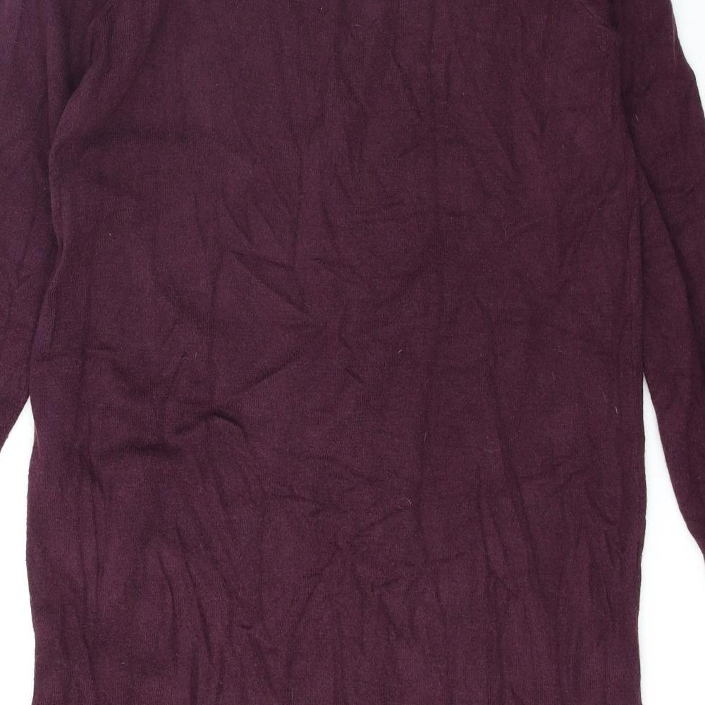 Primark Womens Purple  Knit Jumper Dress  Size 10