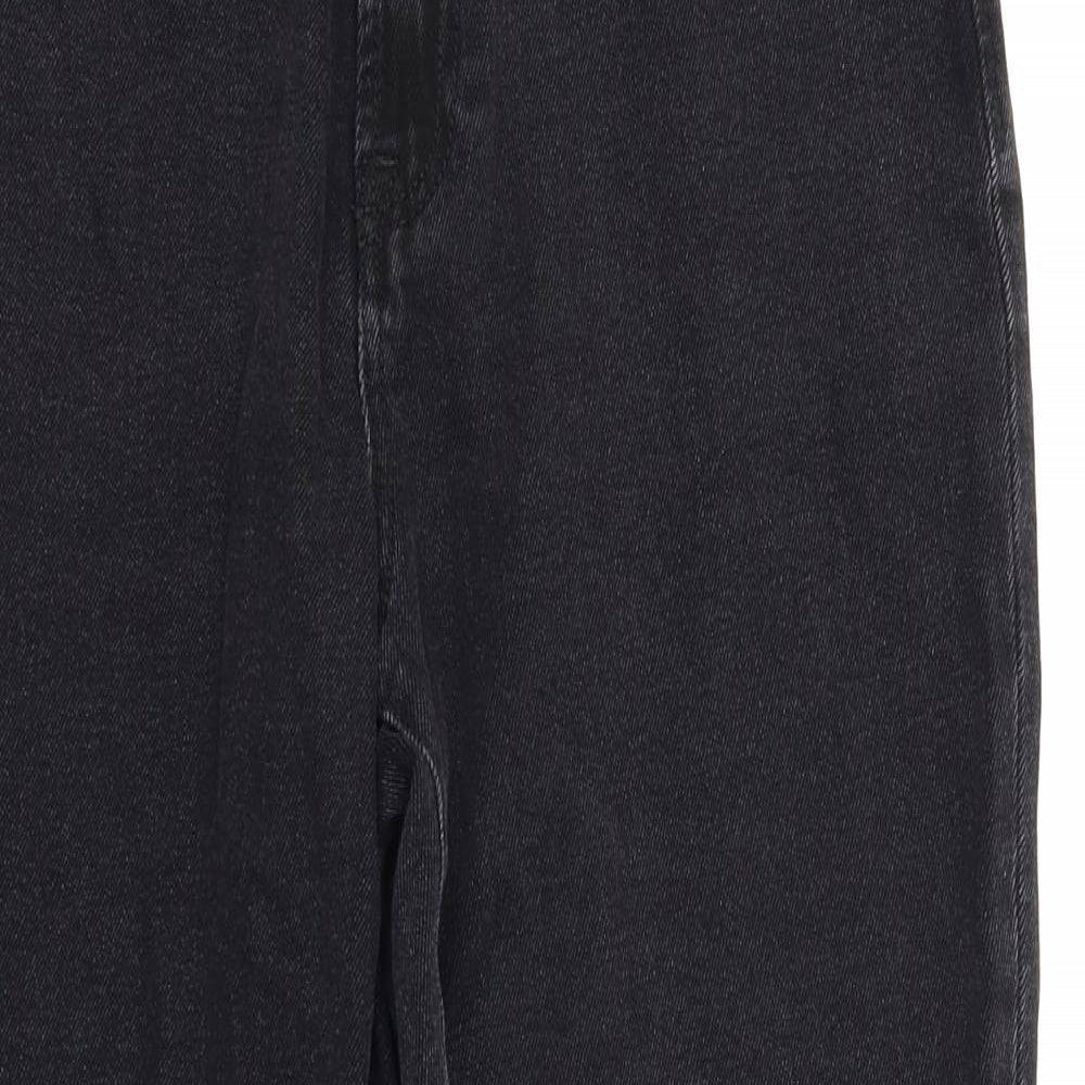 Stradivarius Womens Black  Denim Mom Jeans Size 16 L27 in