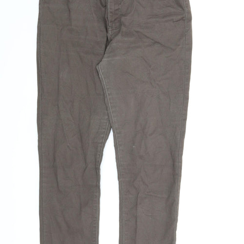 Moon Girl Womens Brown   Chino Trousers Size 34 in L28 in