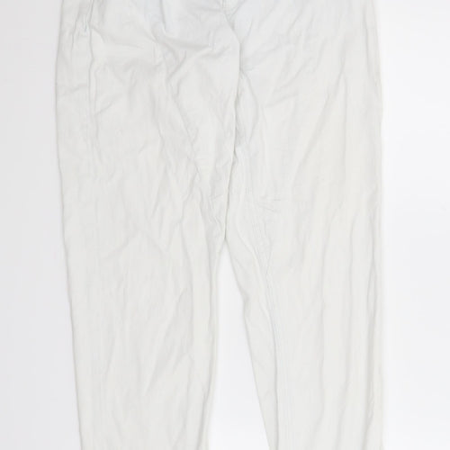 Blue Motion Womens White  Denim Straight Jeans Size 8 L28 in
