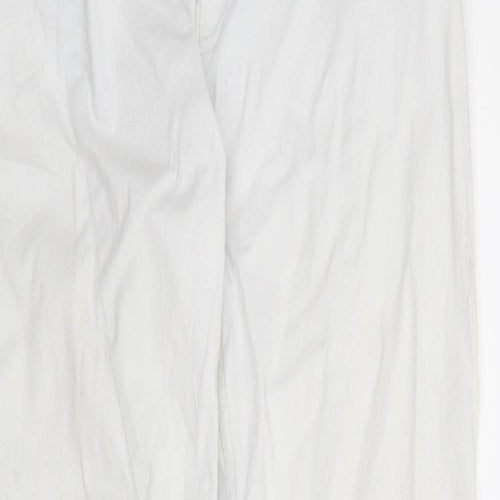 Blue Motion Womens White  Denim Straight Jeans Size 8 L28 in