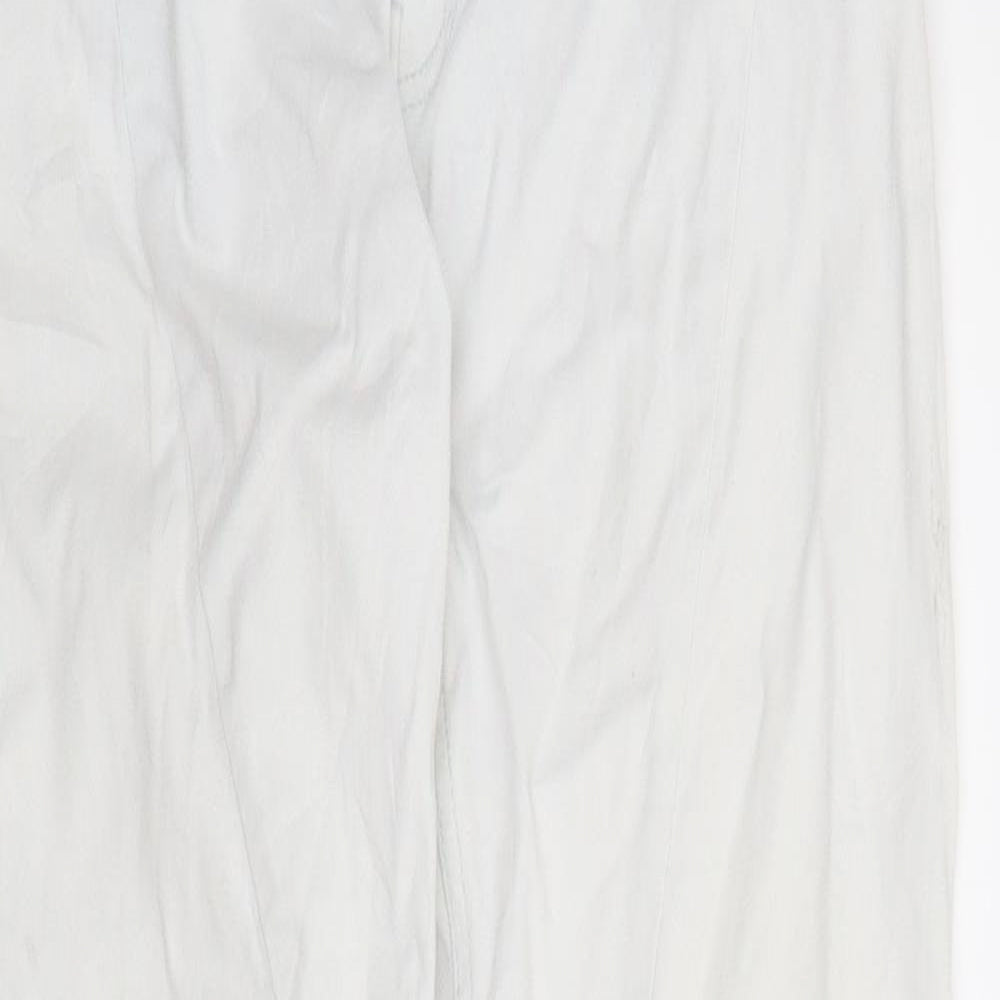 Blue Motion Womens White  Denim Straight Jeans Size 8 L28 in