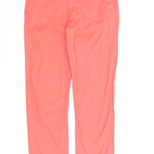 H&M Womens Red   Chino Trousers Size S L27 in