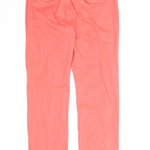 H&M Womens Red   Chino Trousers Size S L27 in