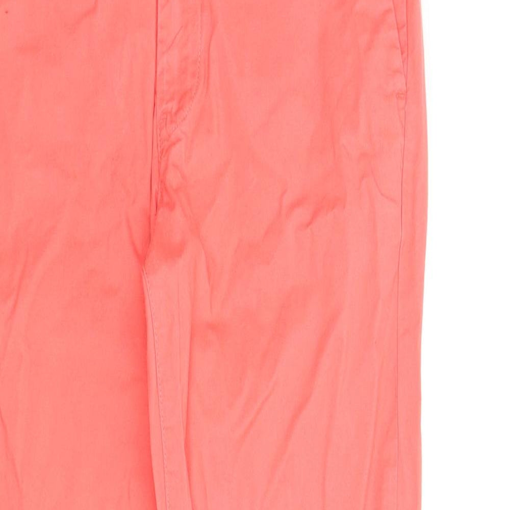 H&M Womens Red   Chino Trousers Size S L27 in