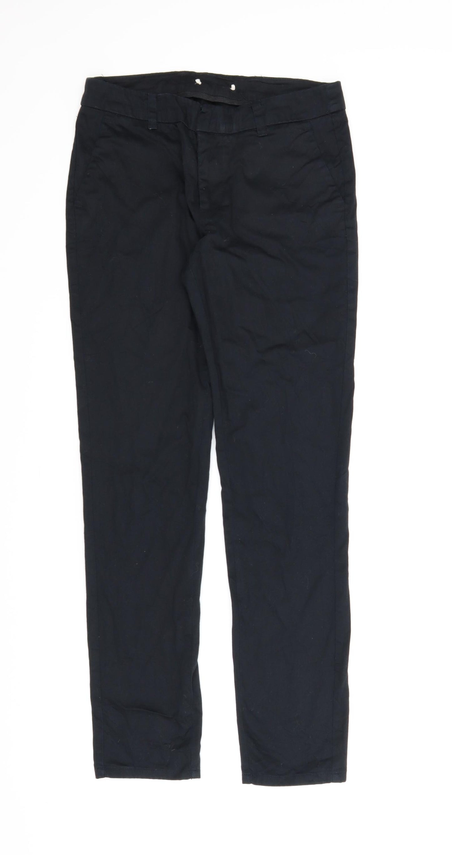 Preworn Womens Black   Carrot Trousers Size 8 L26 in