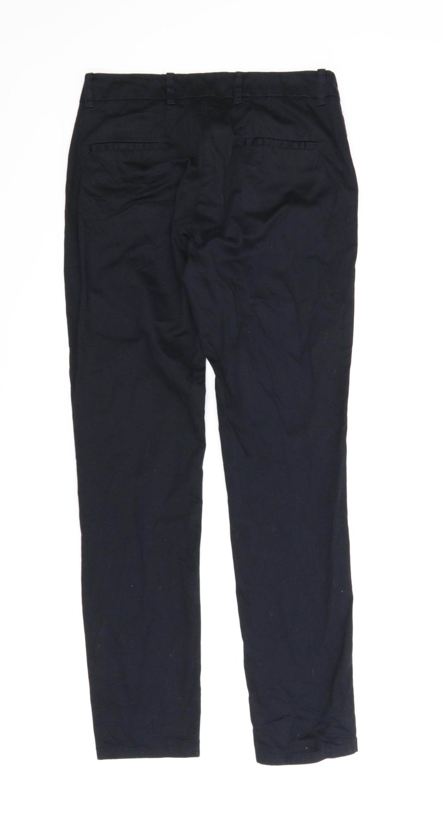 Preworn Womens Black   Carrot Trousers Size 8 L26 in
