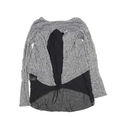 New Look Womens Grey   Basic Blouse Size M  - Split back