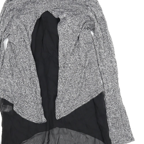 New Look Womens Grey   Basic Blouse Size M  - Split back