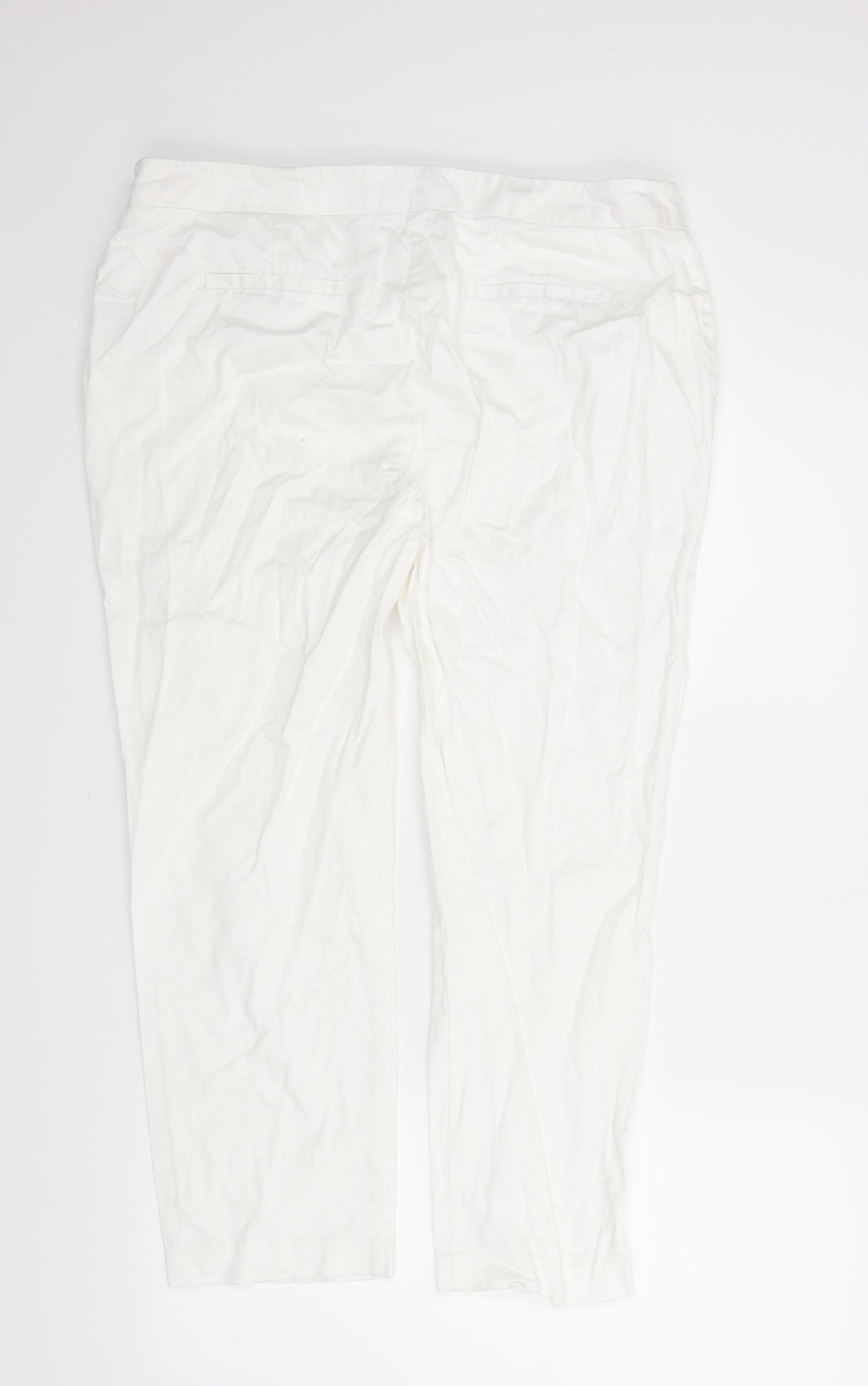 Dorothy Perkins Womens White   Pedal Pusher Trousers Size 16 L23 in