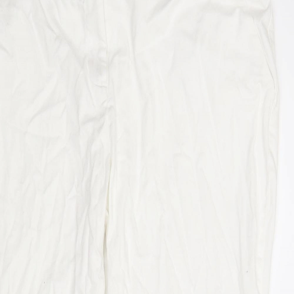 Dorothy Perkins Womens White   Pedal Pusher Trousers Size 16 L23 in