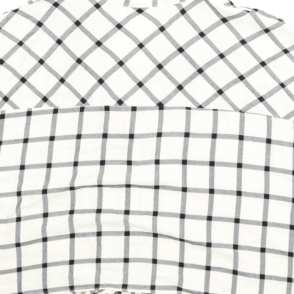 Apricot Womens Beige Check  Basic Blouse Size 16