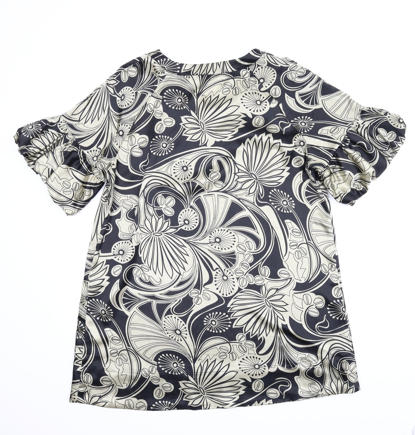 New Look Womens Gold Floral  A-Line  Size 20