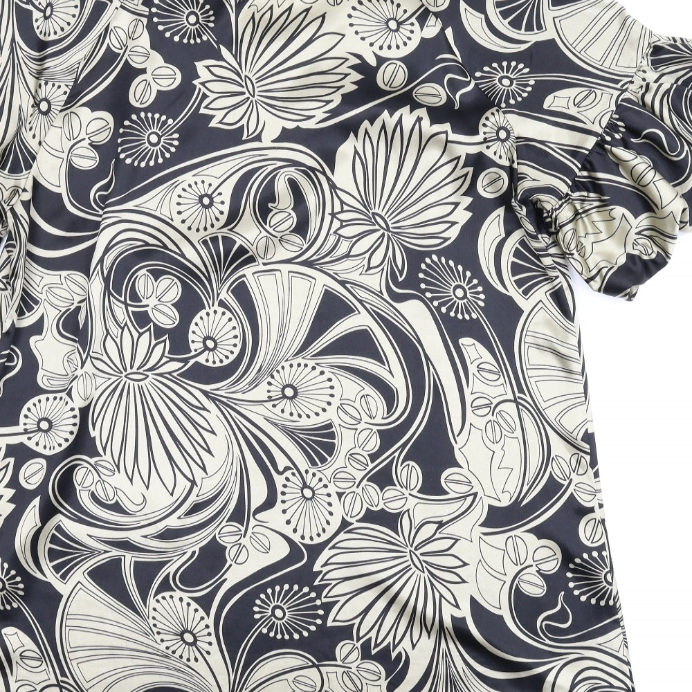 New Look Womens Gold Floral  A-Line  Size 20