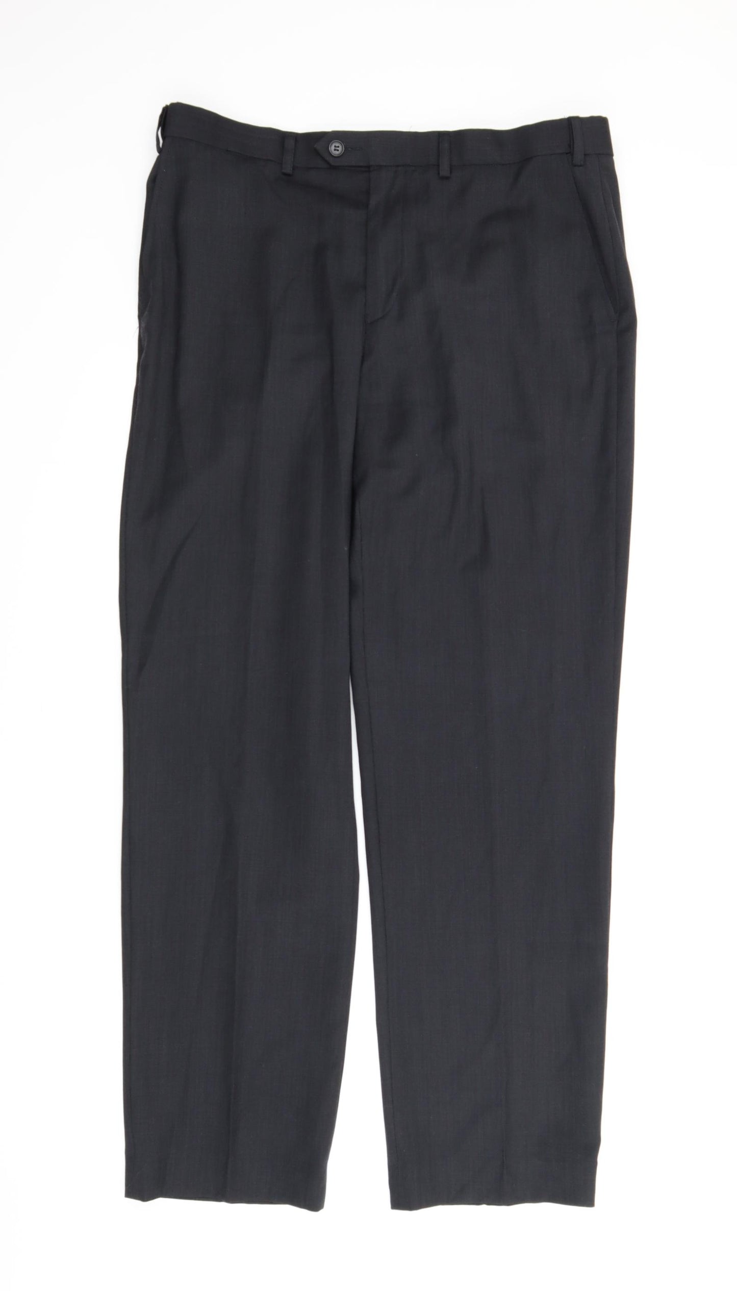 M&S Mens Black   Carpenter Trousers Size 36 in L33 in