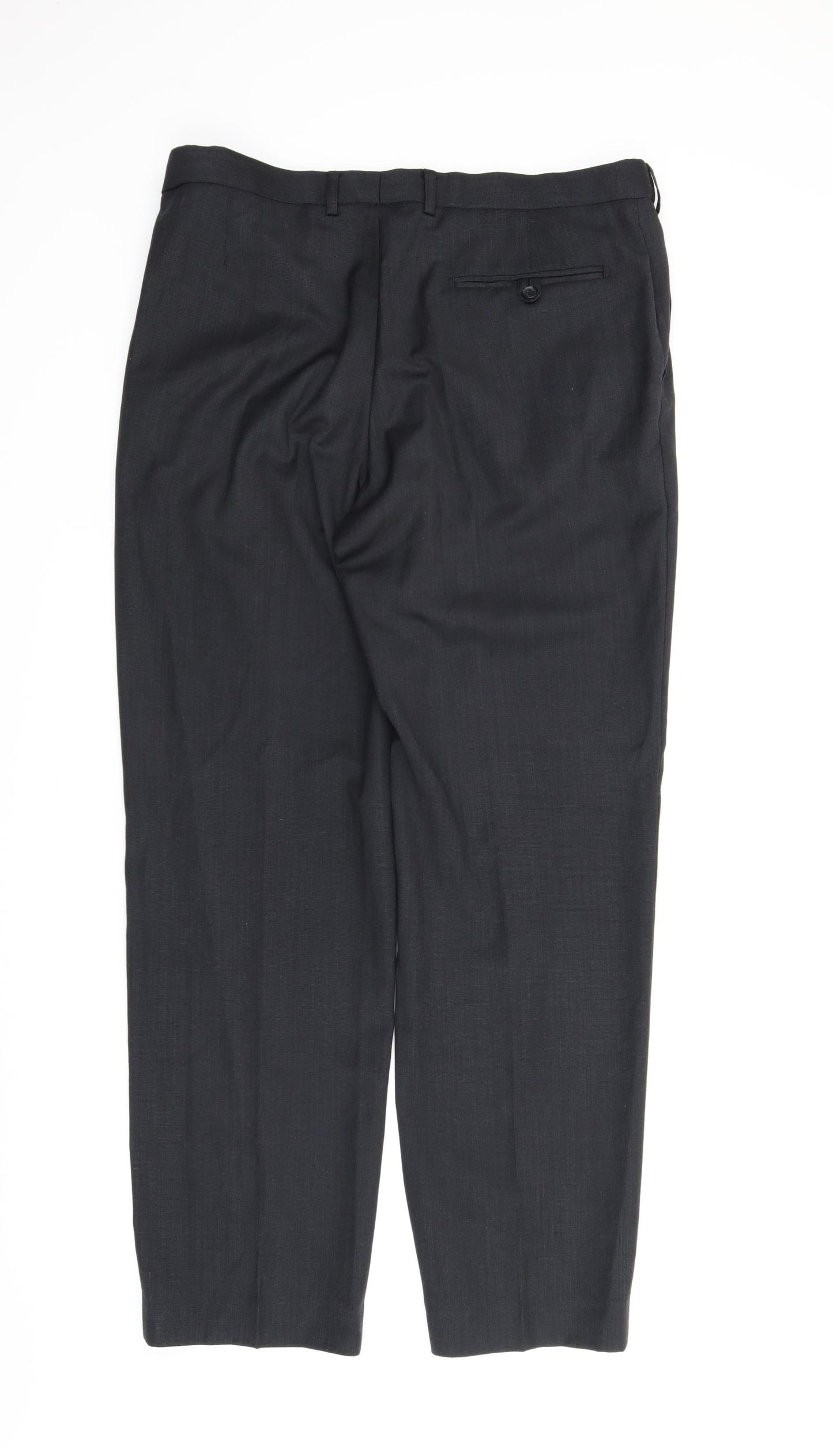 M&S Mens Black   Carpenter Trousers Size 36 in L33 in