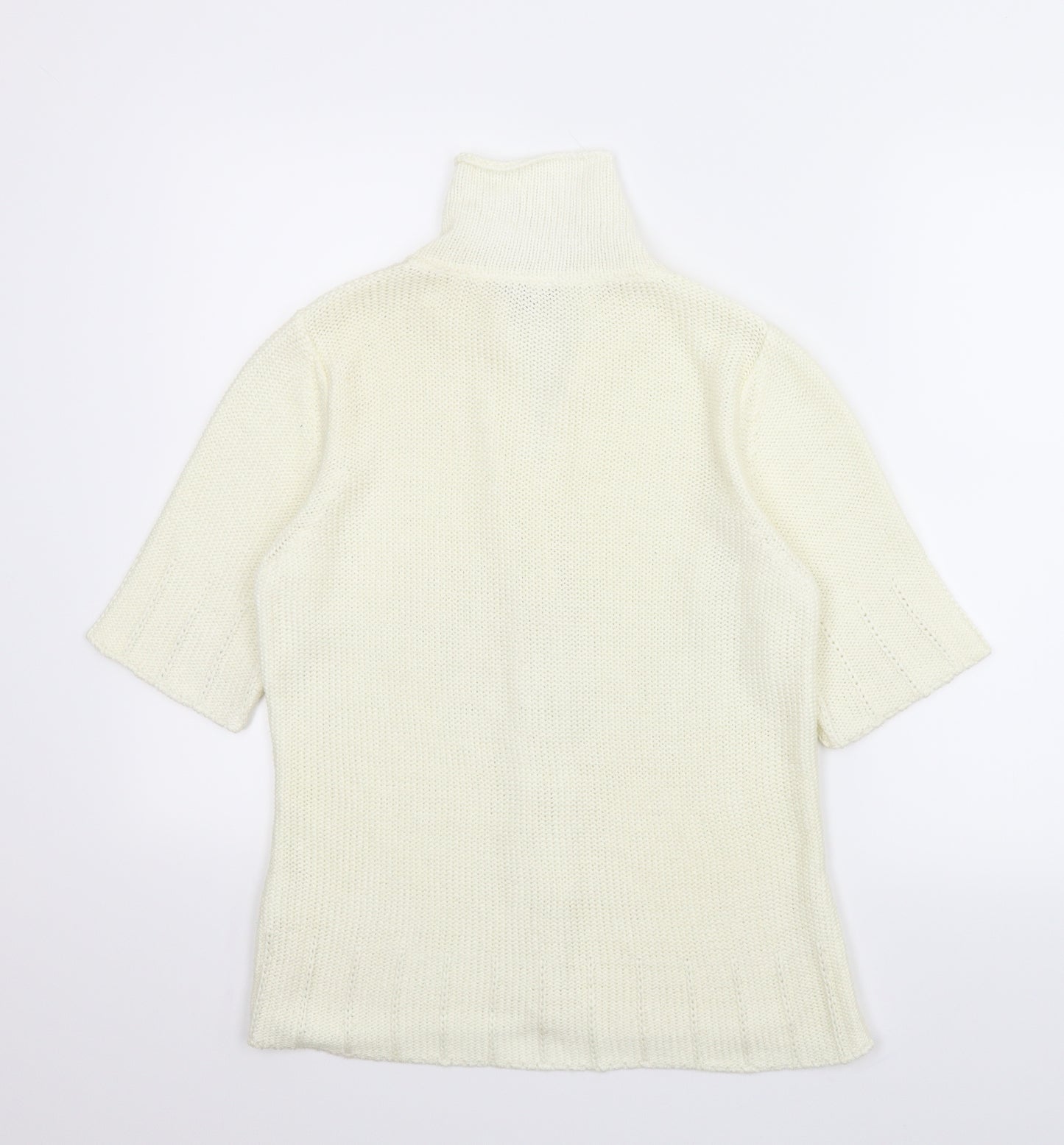 M&S Womens Ivory   Cardigan Jumper Size M