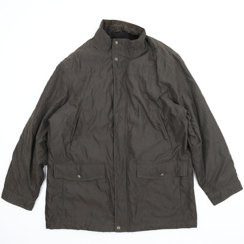 M&S Mens Green   Parka Coat Size XL