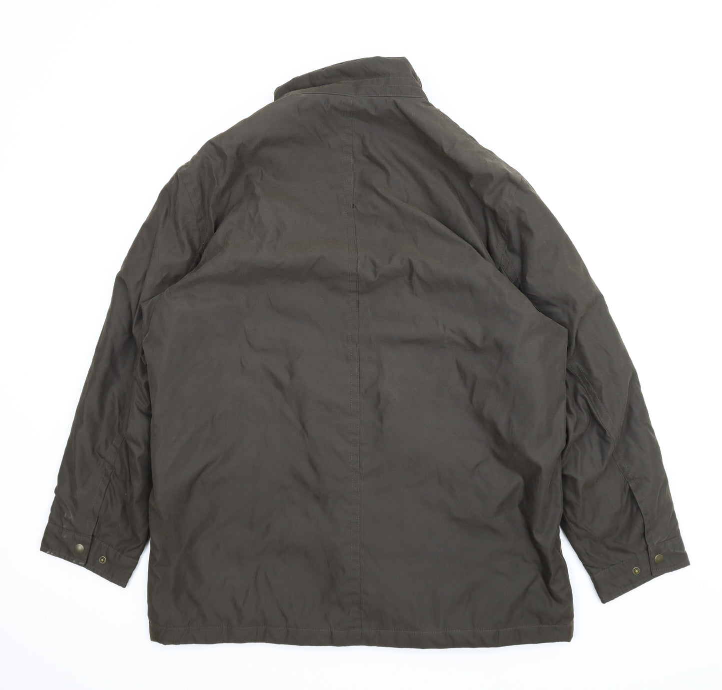 M&S Mens Green   Parka Coat Size XL