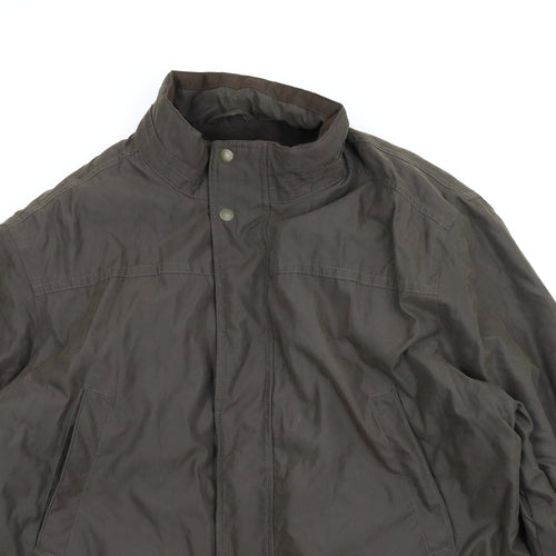 M&S Mens Green   Parka Coat Size XL