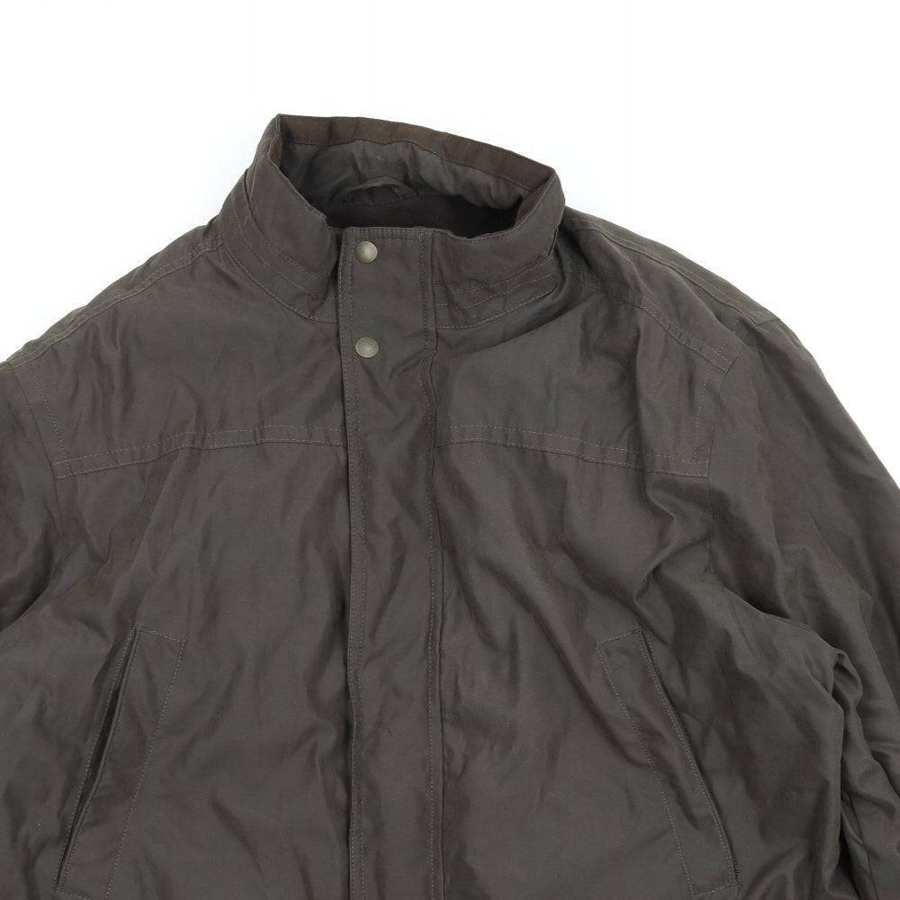 M&S Mens Green   Parka Coat Size XL